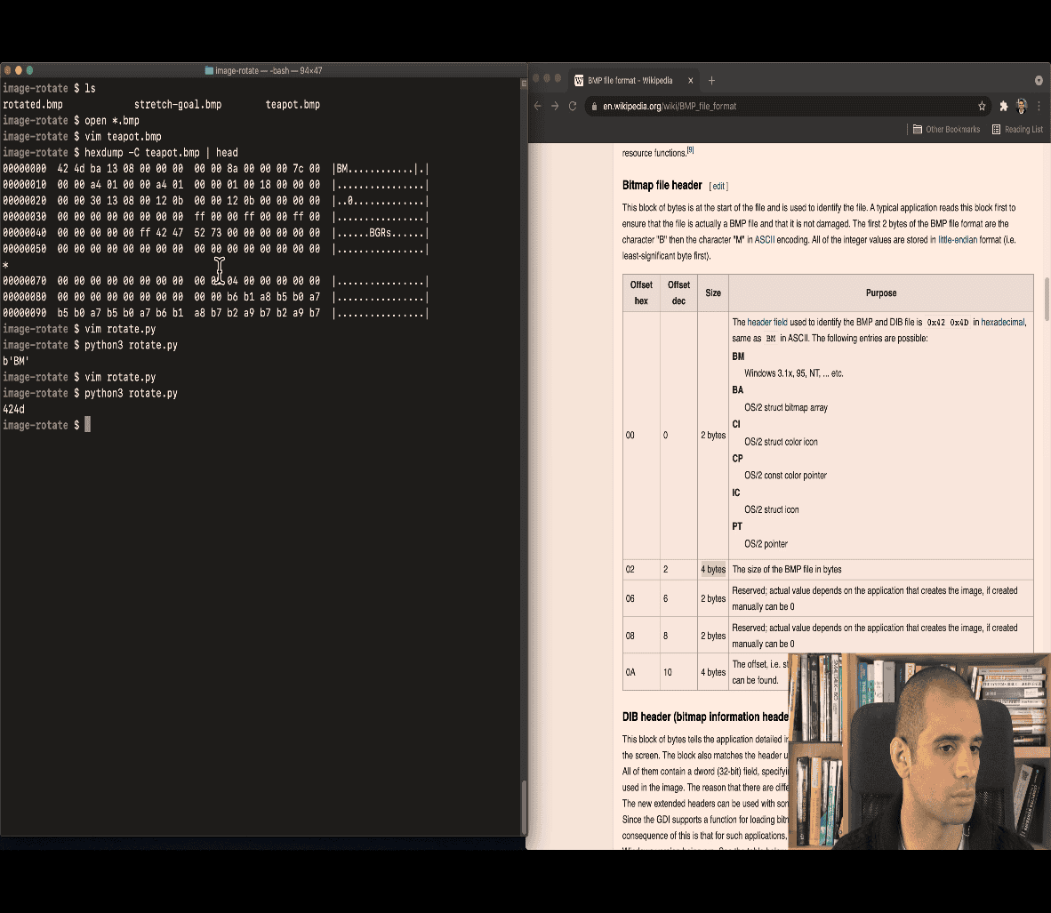 bitmap file header